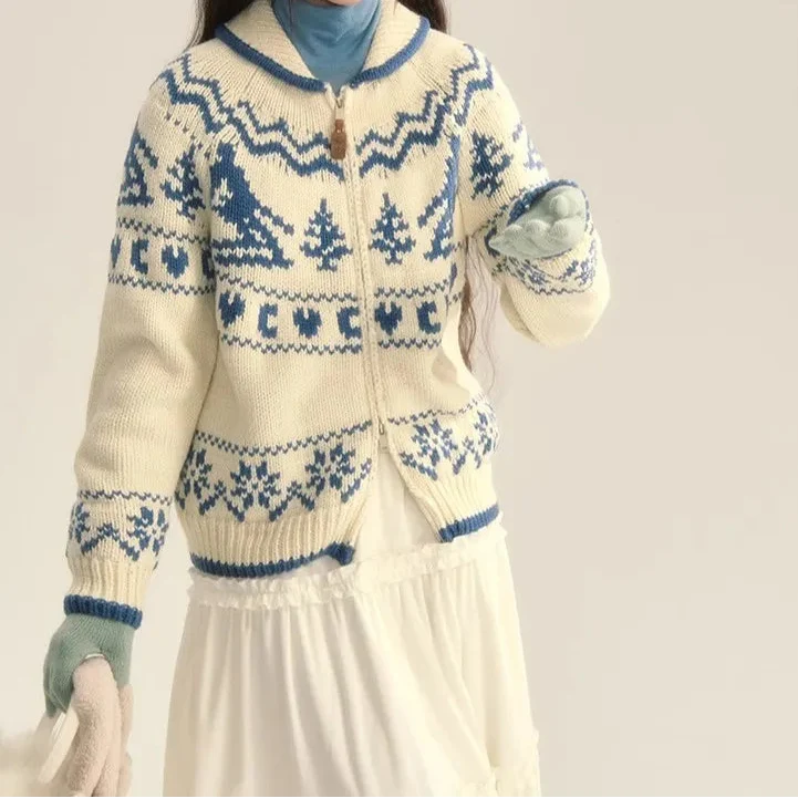 Women's Fair Isle Hooded Jumper