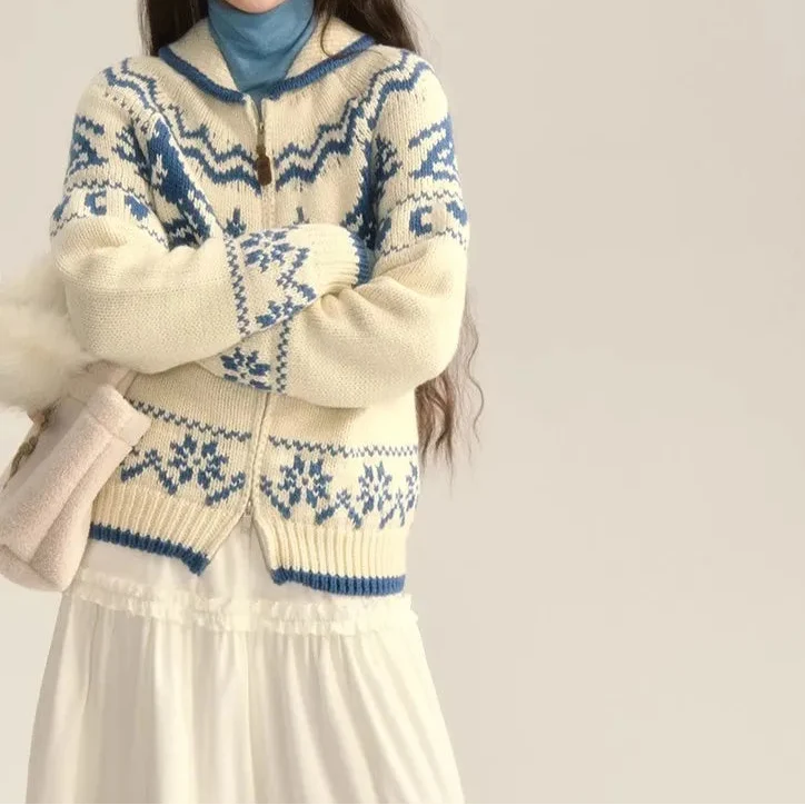 Women's Fair Isle Hooded Jumper