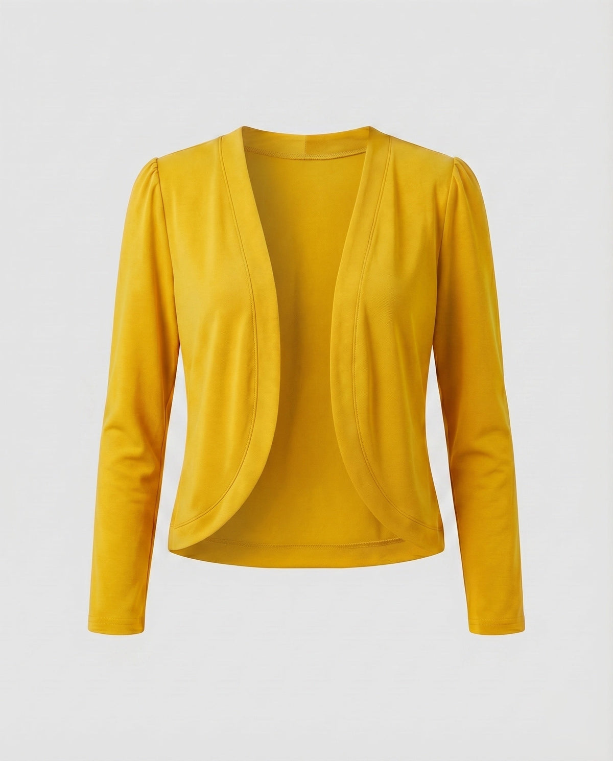 Women's Fitted Open-Front Shawl-Collar Bolero Blazer