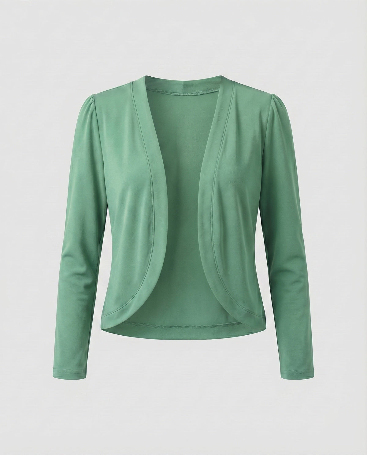 Women's Fitted Open-Front Shawl-Collar Bolero Blazer
