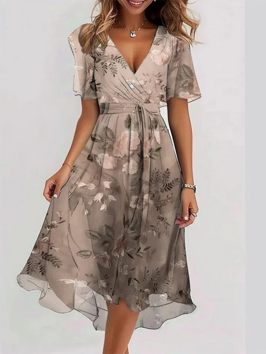 Women's Flattering Summer Dress with Tummy Coverage