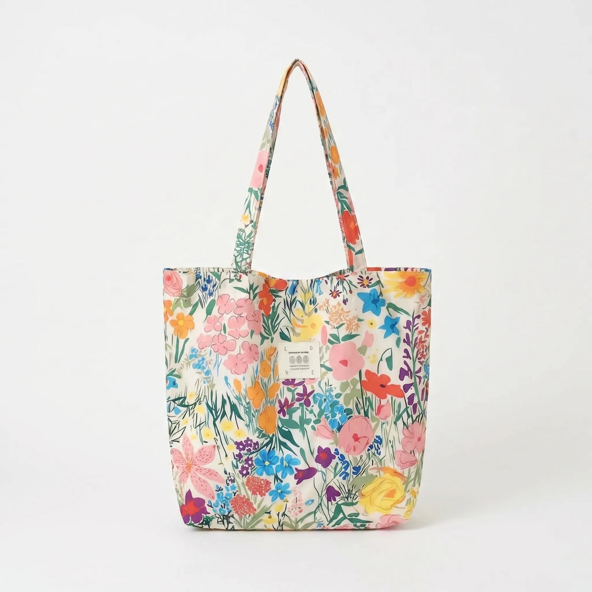 Women's Floral Print Tote Bag - Spacious Everyday Shoulder Bag