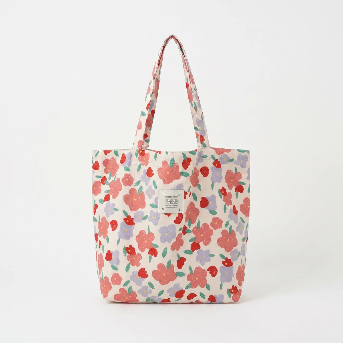 Women's Floral Print Tote Bag - Spacious Everyday Shoulder Bag