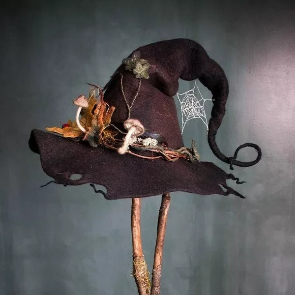 Women's Handmade Witch Hat for Halloween