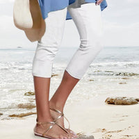 Women's High-Waisted Soft Knee-Length Leggings