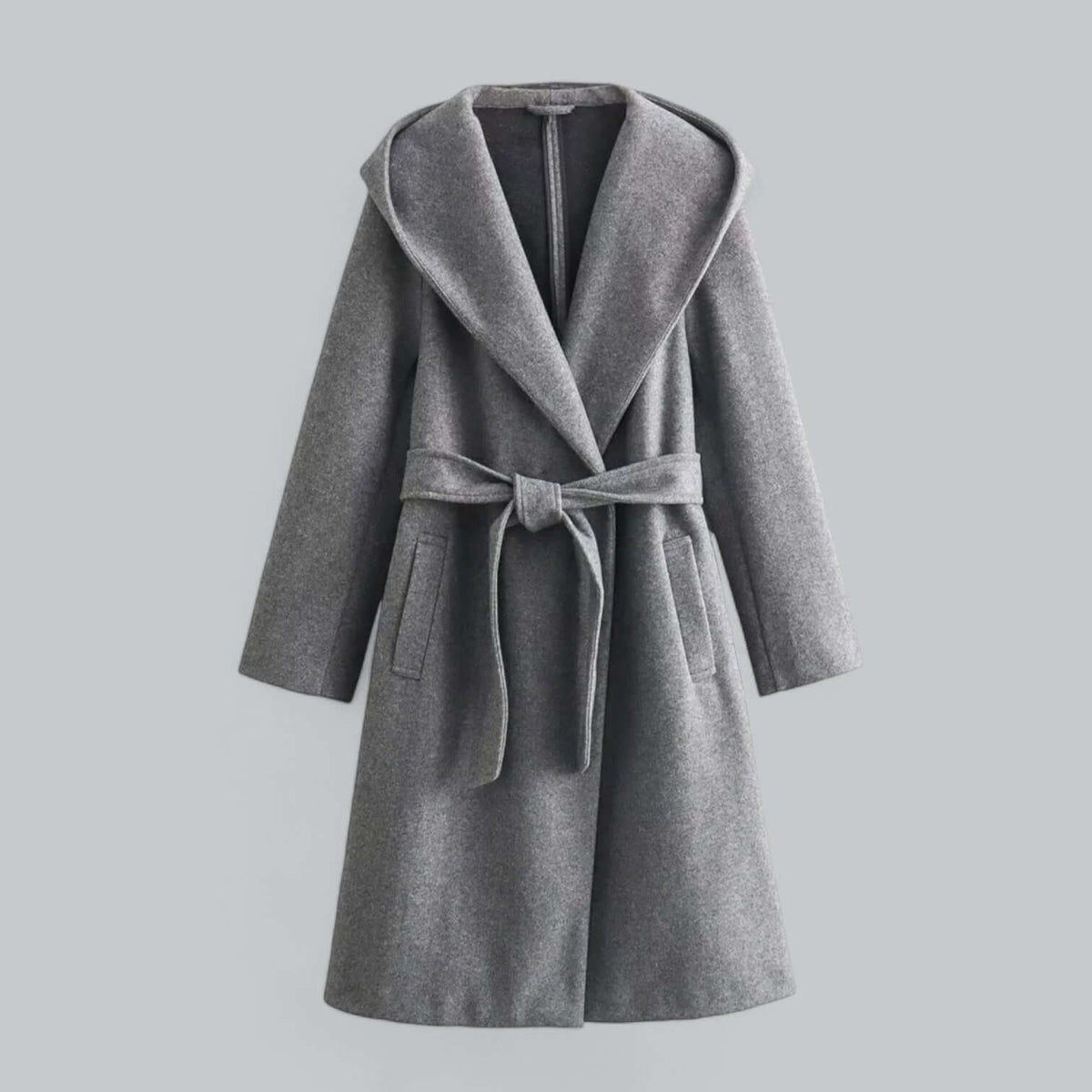 Women's Hooded Long Trench Coat