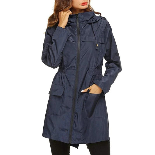 Women's Hooded Mid-Length Anorak Jacket