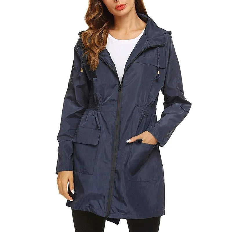 Women's Hooded Mid-Length Anorak Jacket