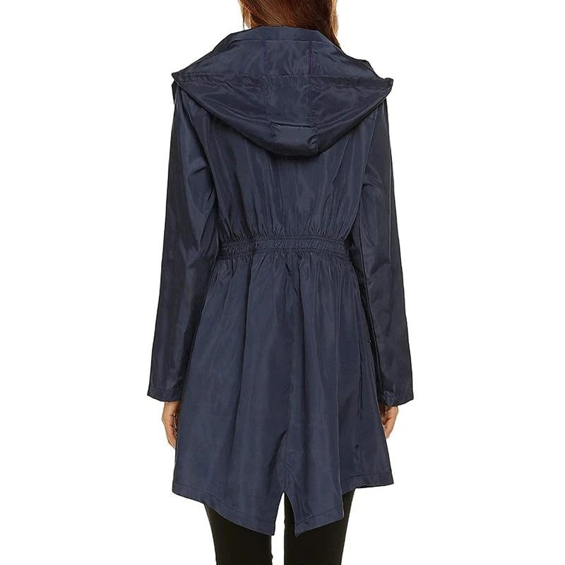 Women's Hooded Mid-Length Anorak Jacket