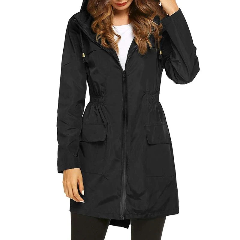 Women's Hooded Mid-Length Anorak Jacket