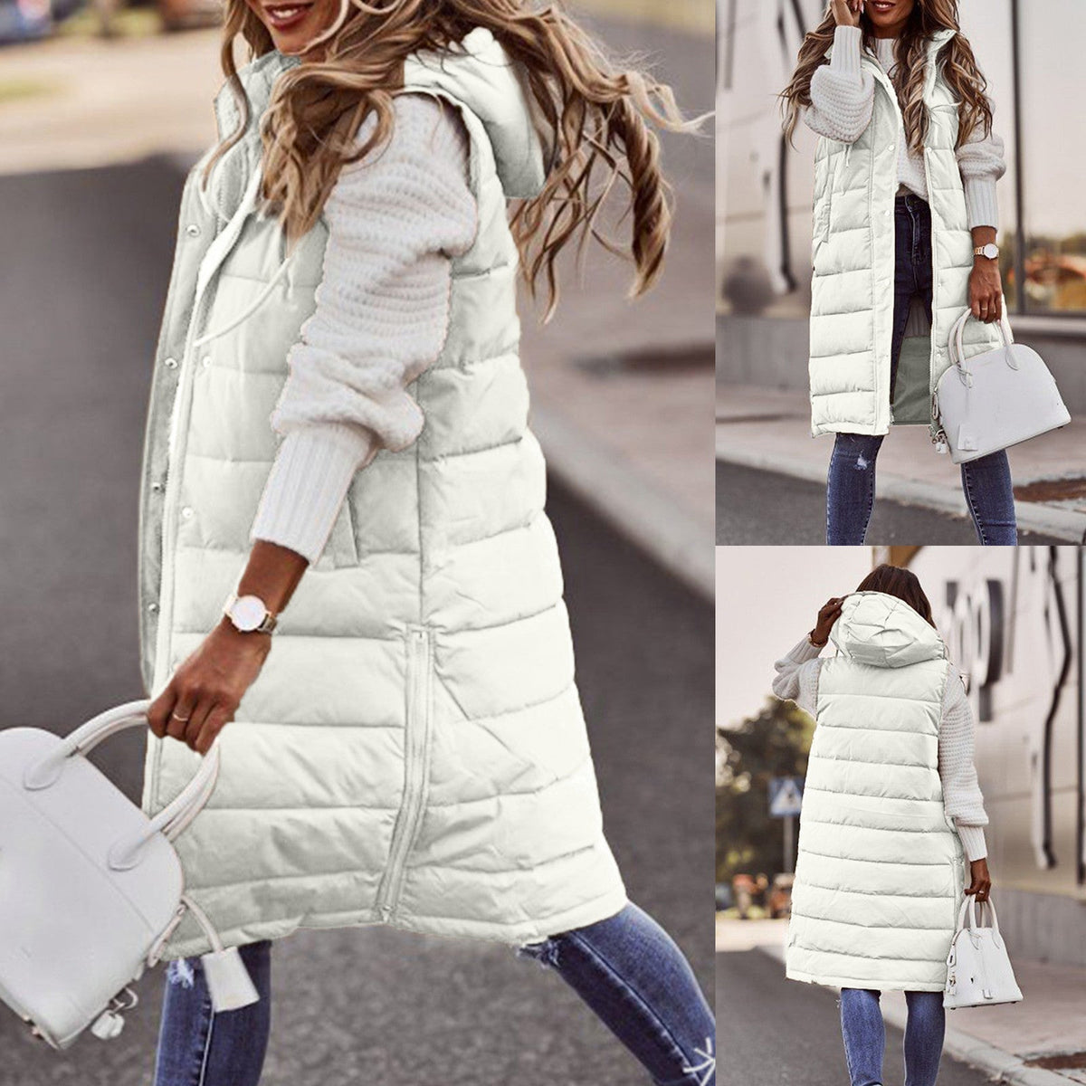 Women's Hooded Padded Vest