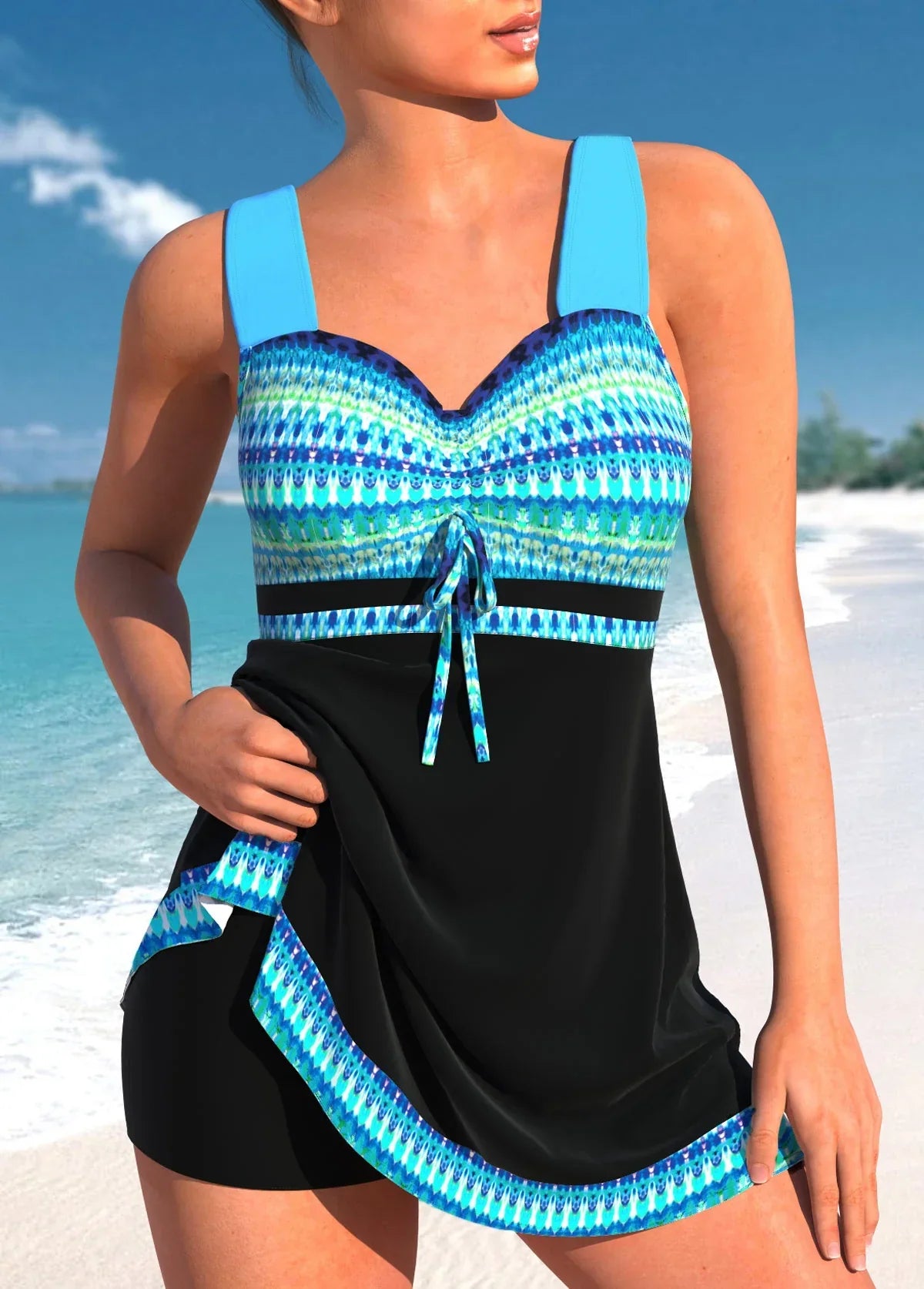 Women's Lightweight and Comfortable Tankini Swimsuit