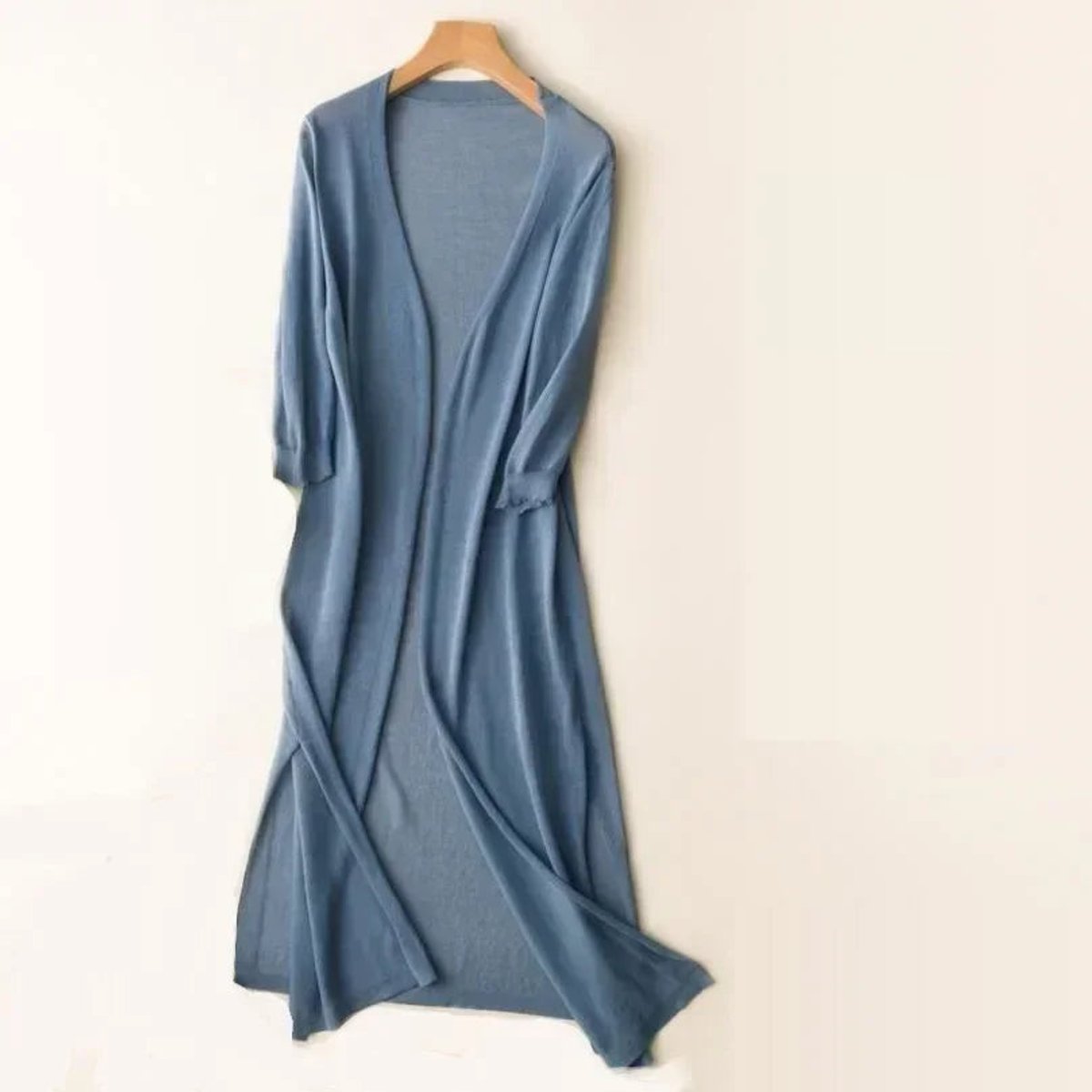 Women's Lightweight Open-Front Long Cardigan