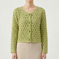 Women's Lightweight Openwork Cardigan