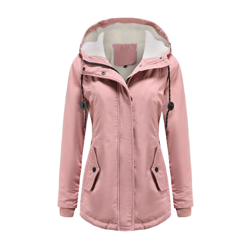 Women's -Lined Long Hooded Coat