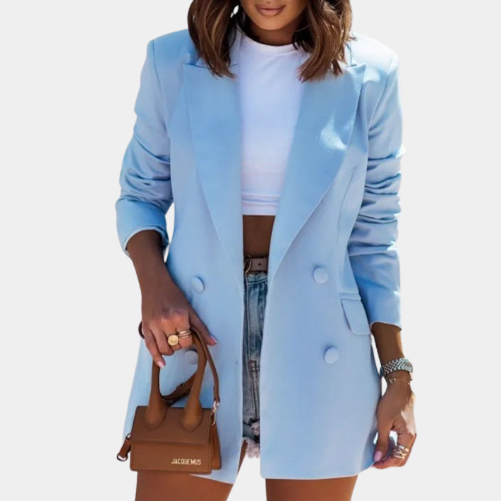 Women's Long Blazer - Comfortable and Stylish