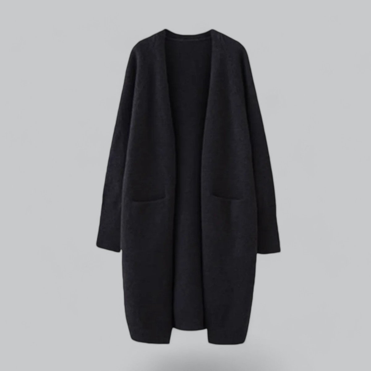 Women's Long Open-Front Oversized Cardigan