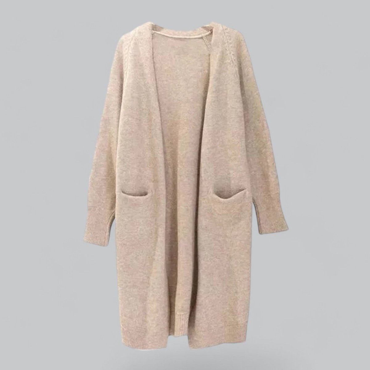 Women's Long Open-Front Oversized Cardigan