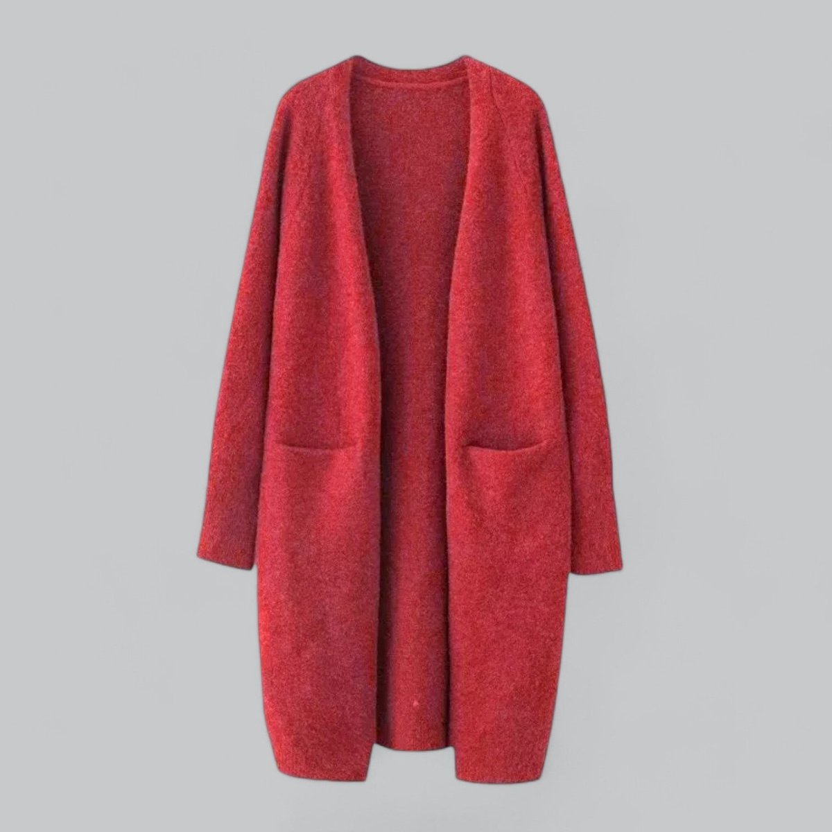 Women's Long Open-Front Oversized Cardigan