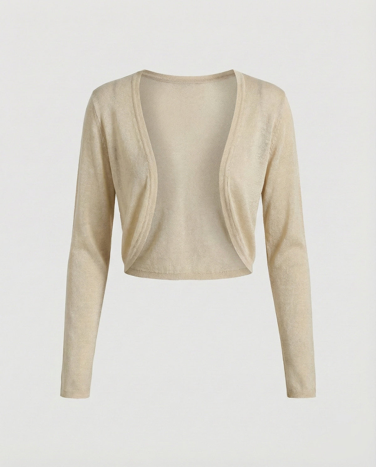 Women's Long-Sleeve Fine- Bolero Cardigan