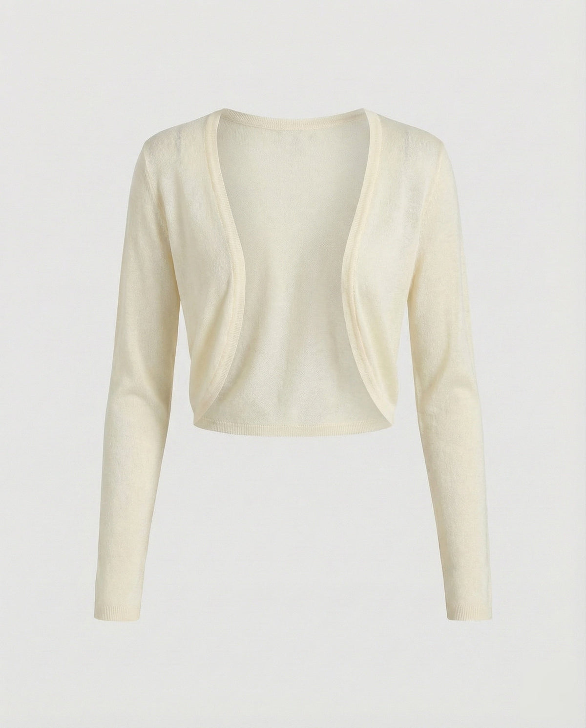 Women's Long-Sleeve Fine- Bolero Cardigan