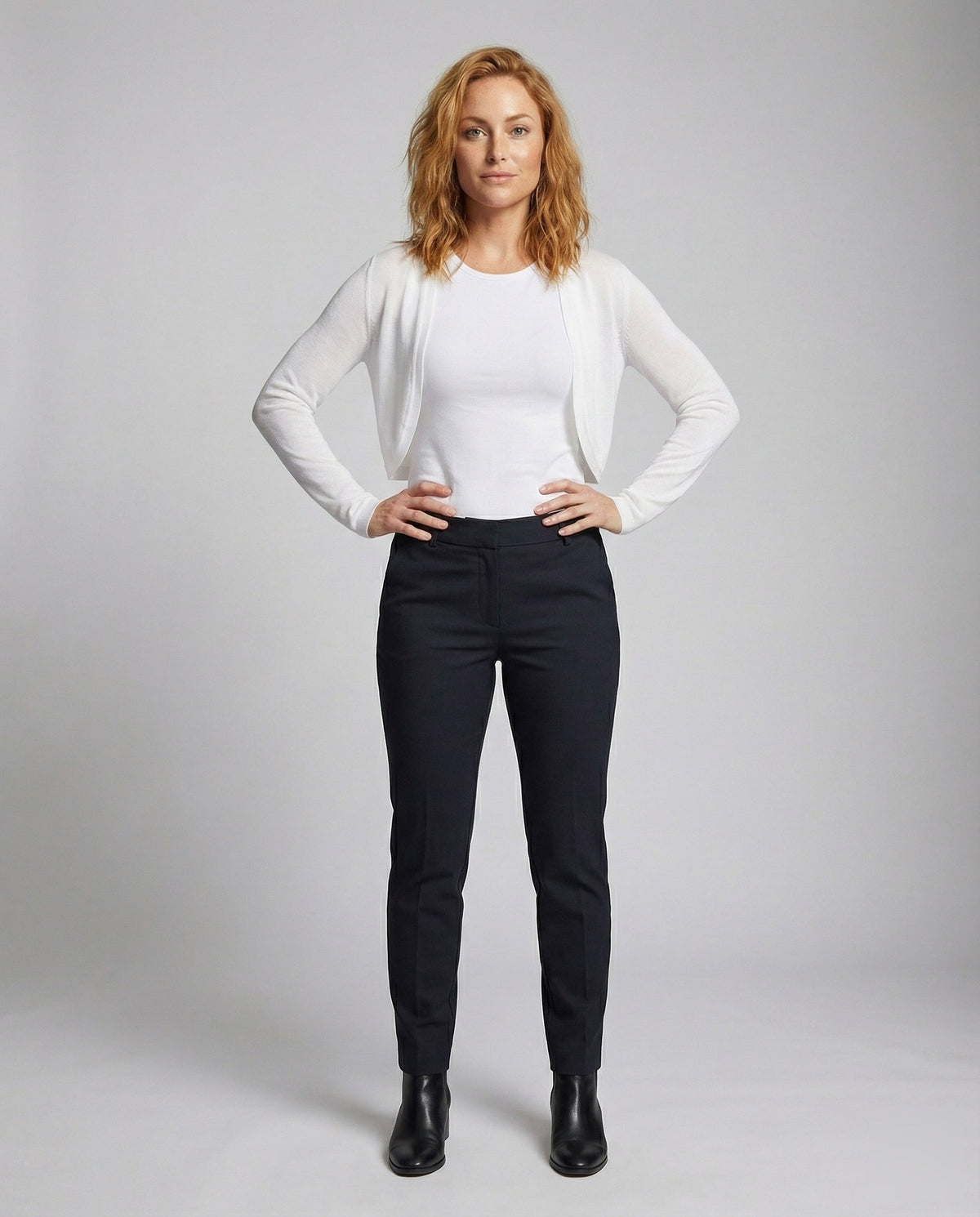 Women's Long-Sleeve Fine- Bolero Cardigan