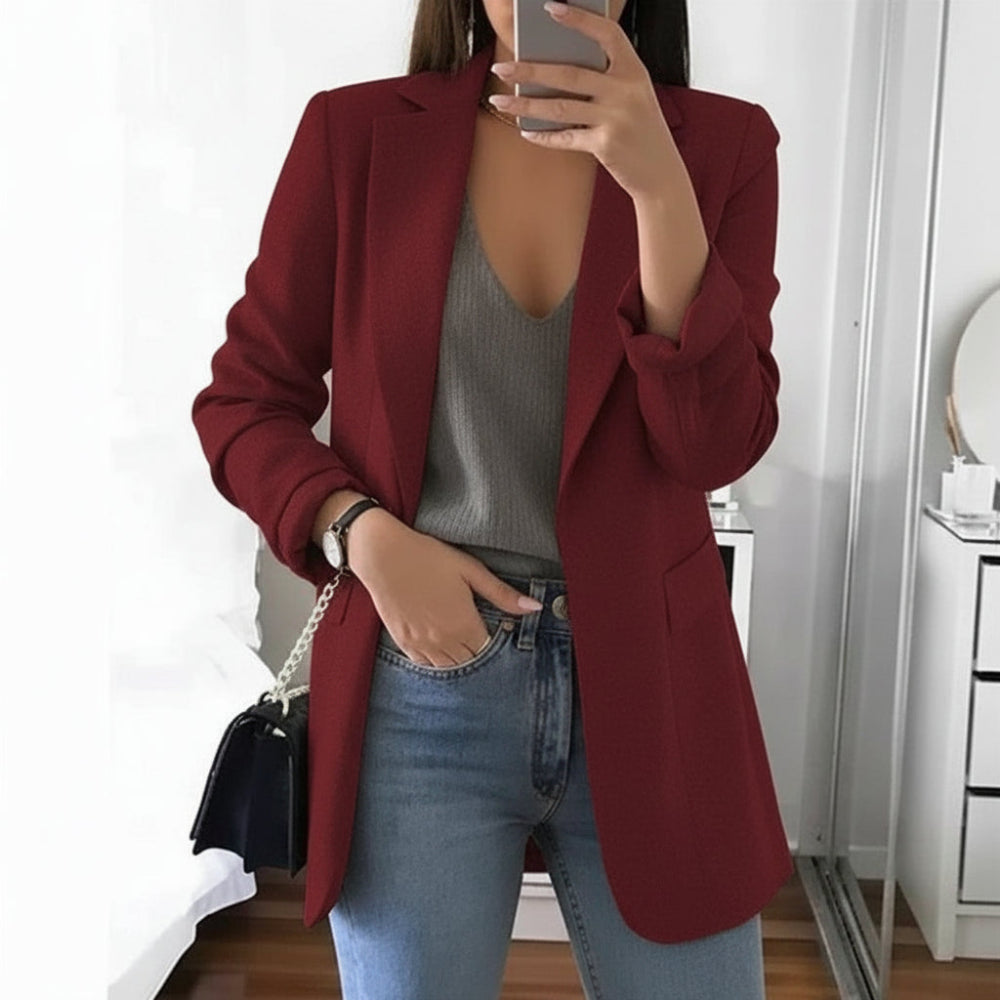 Women's Long-Sleeve Notch Lapel Blazer