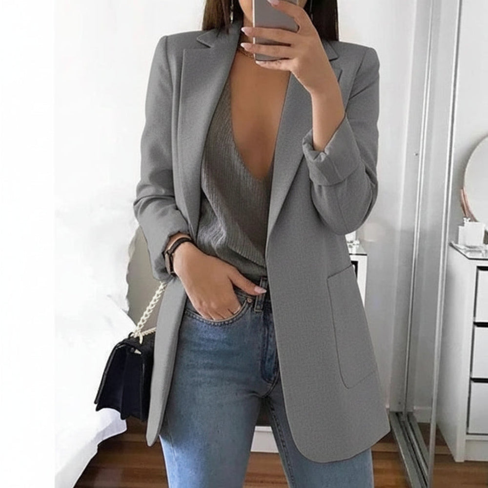 Women's Long-Sleeve Notch Lapel Blazer