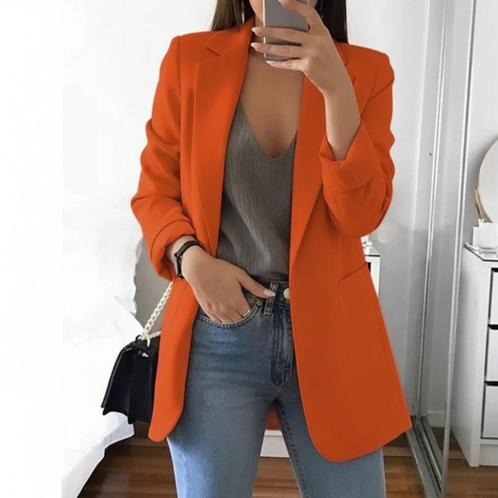 Women's Long-Sleeve Notch Lapel Blazer