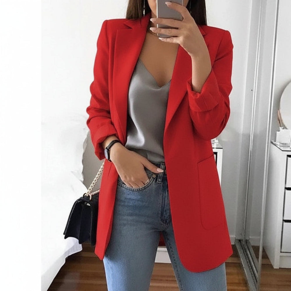 Women's Long-Sleeve Notch Lapel Blazer