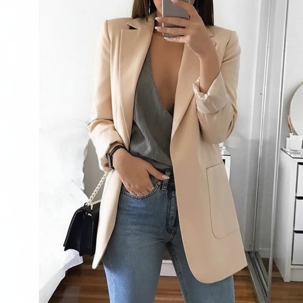 Women's Long-Sleeve Notch Lapel Blazer