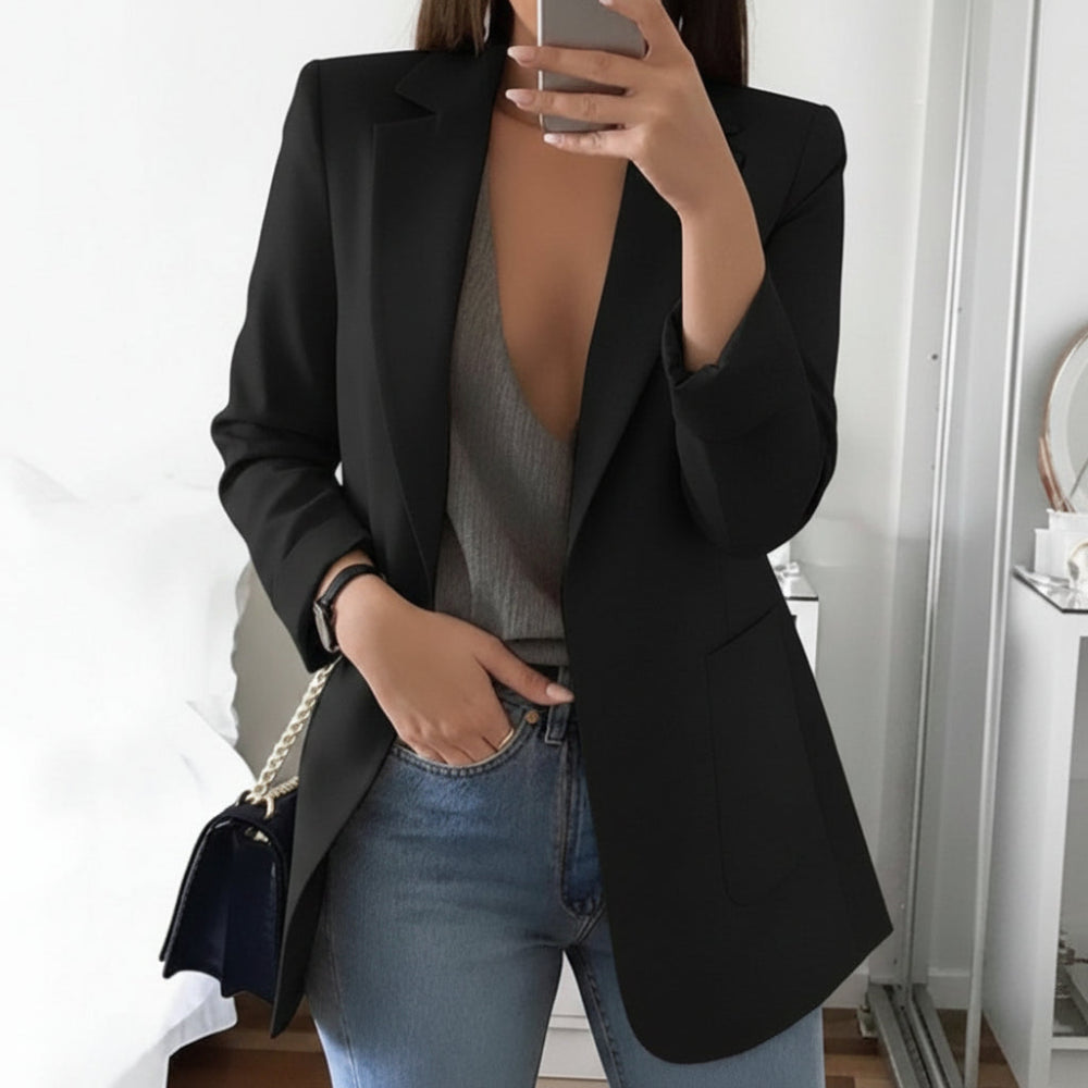 Women's Long-Sleeve Notch Lapel Blazer