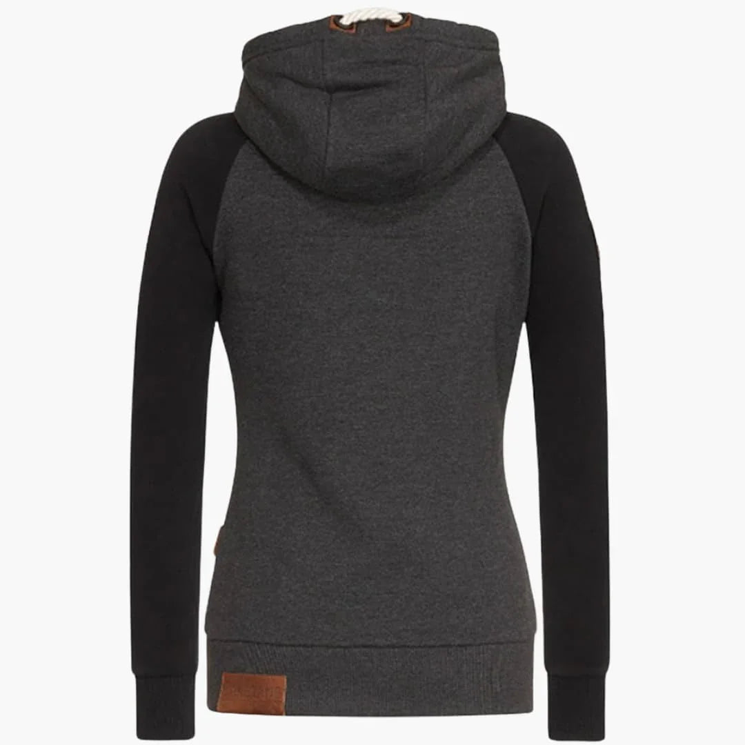 Women's Long-Sleeve Zip-Up Hooded Jacket
