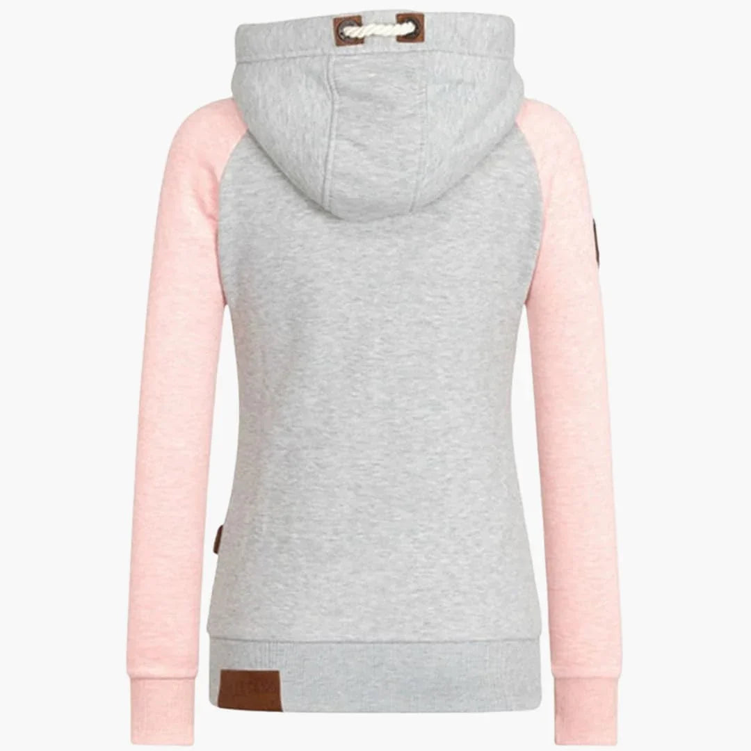 Women's Long-Sleeve Zip-Up Hooded Jacket