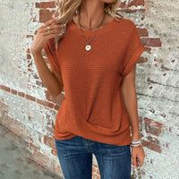 Women's Loose-Fit Round Neck Blouse