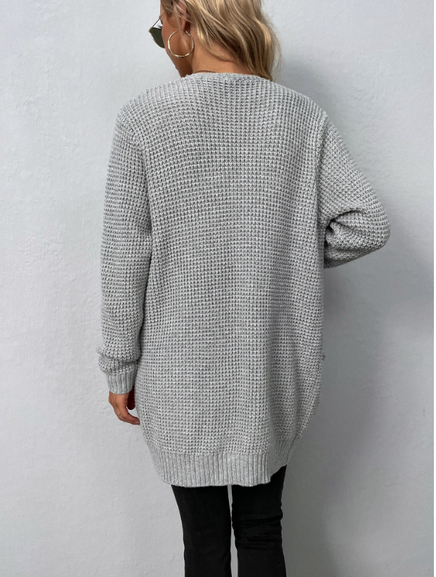 Women's Open Front Long Sleeve Cardigan