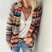Women's Open-Front Relaxed-Fit Long-Sleeve Cardigan