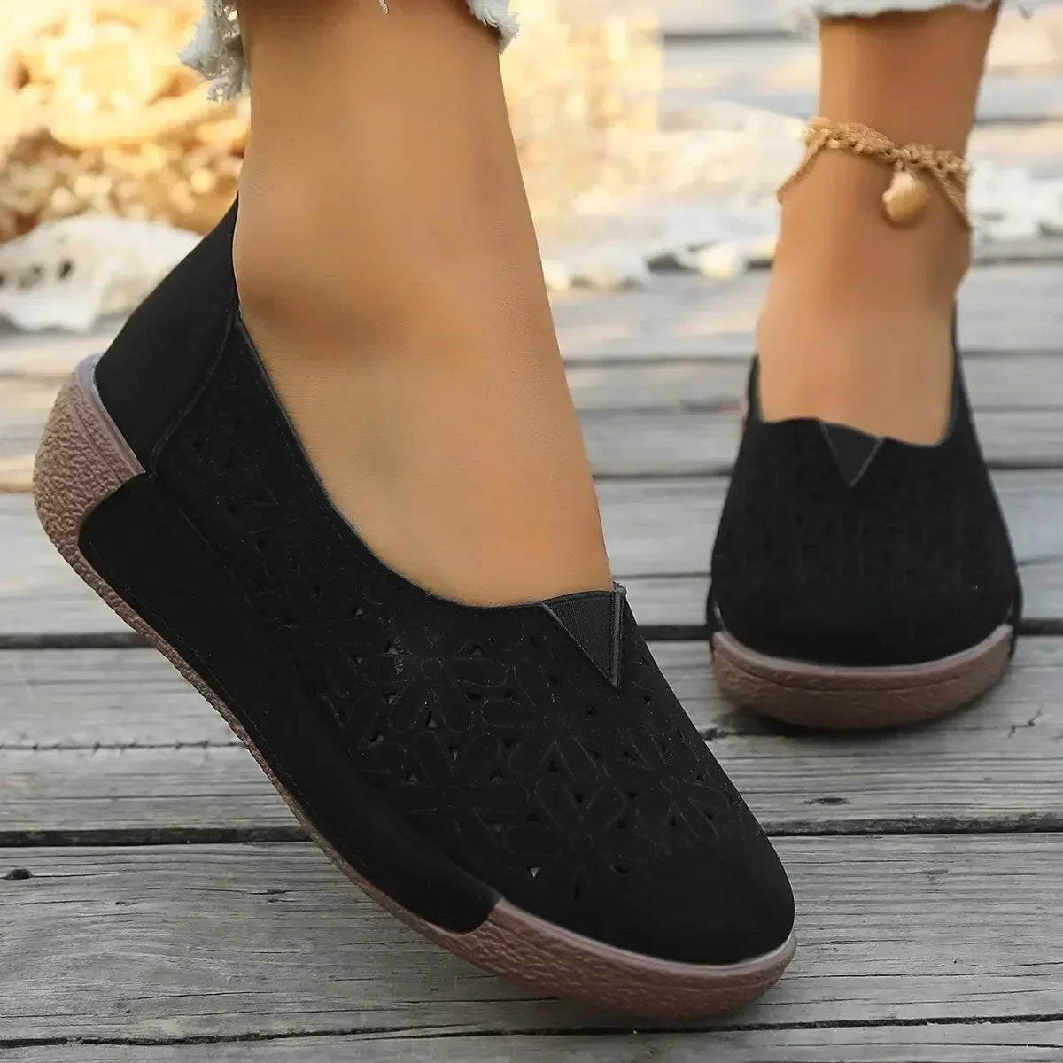 Women's Orthopedic Loafers with Wedge Sole