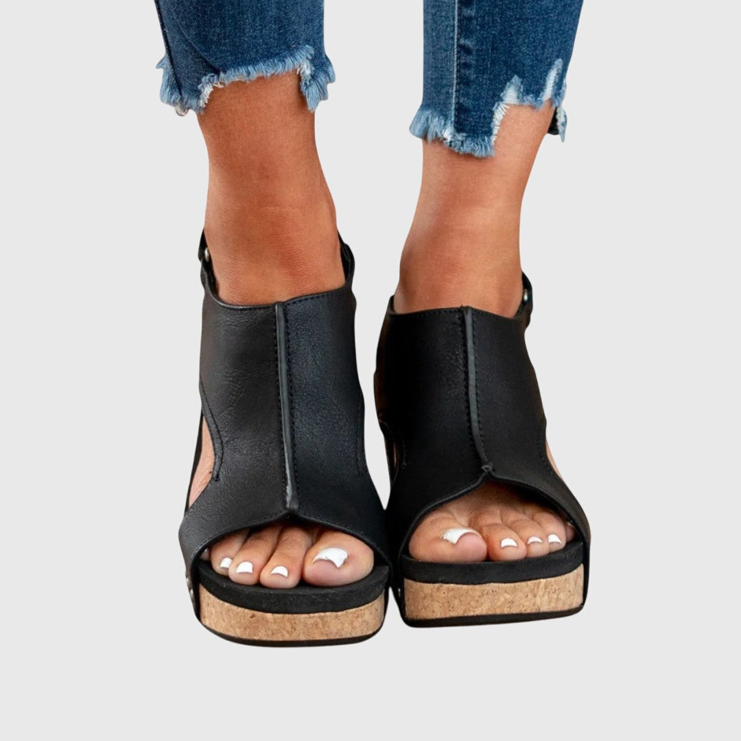Women's Orthopedic Sandals with Cushioned Insole and Adjustable Buckle
