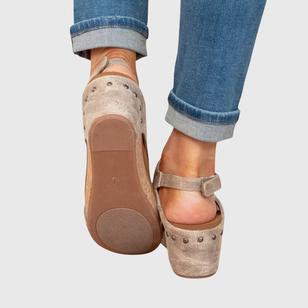 Women's Orthopedic Sandals with Cushioned Insole and Adjustable Buckle