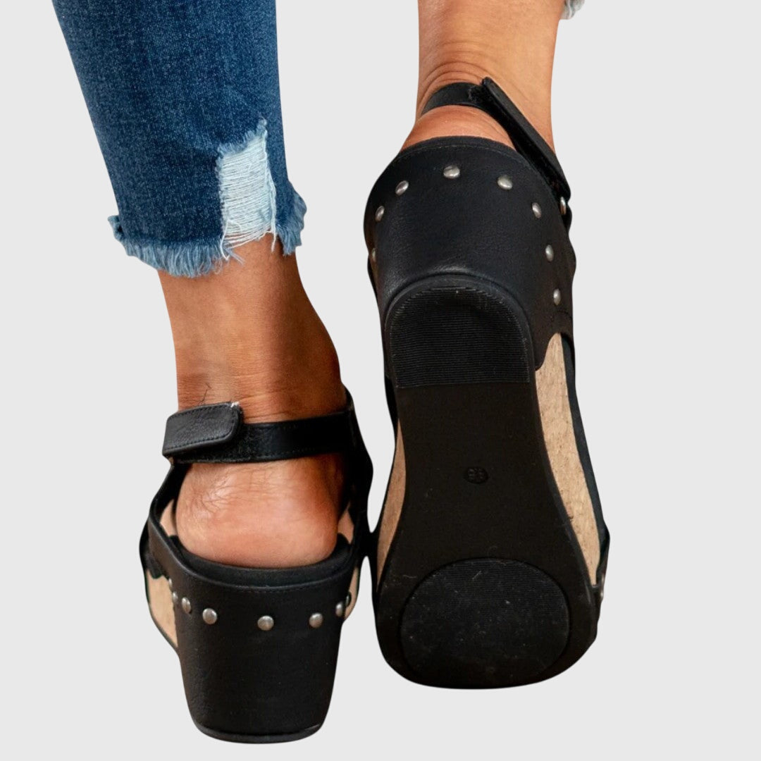 Women's Orthopedic Sandals with Cushioned Insole and Adjustable Buckle
