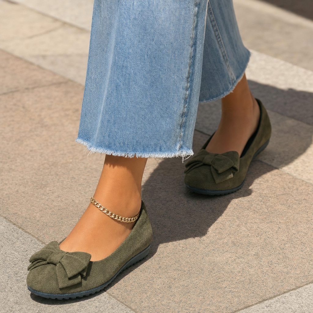 Women's Orthopedic Wide-Fit Ballet Flats for All-Day Comfort