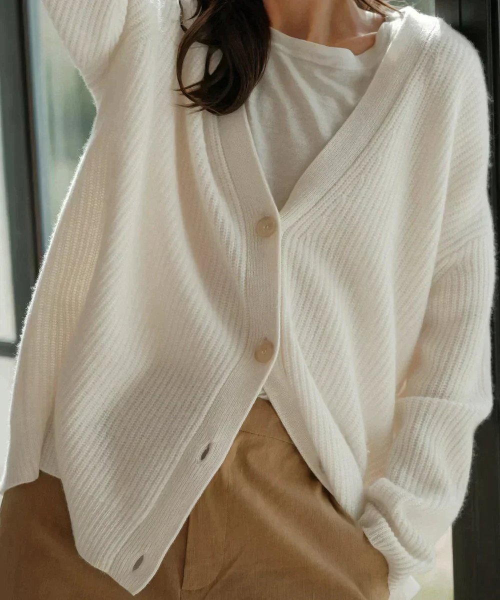 Women's Oversized Button-Front Cardigan
