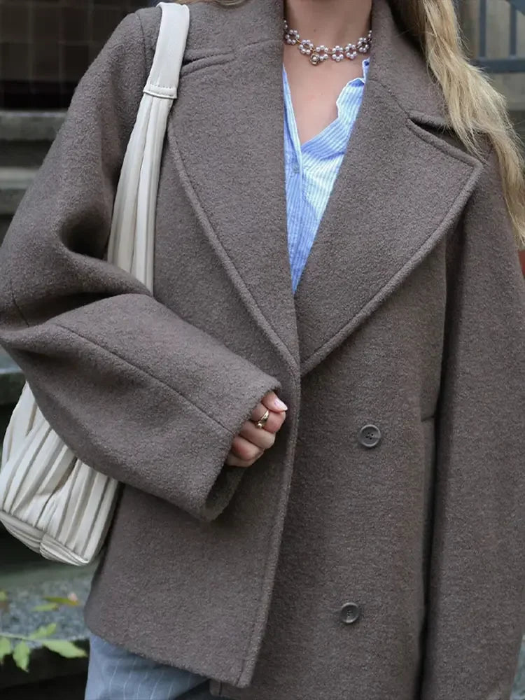 Women's Oversized Double-Breasted Coat