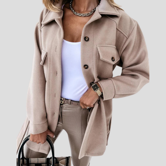 Women's Oversized Jacket - Relaxed Layer with Versatile Fit