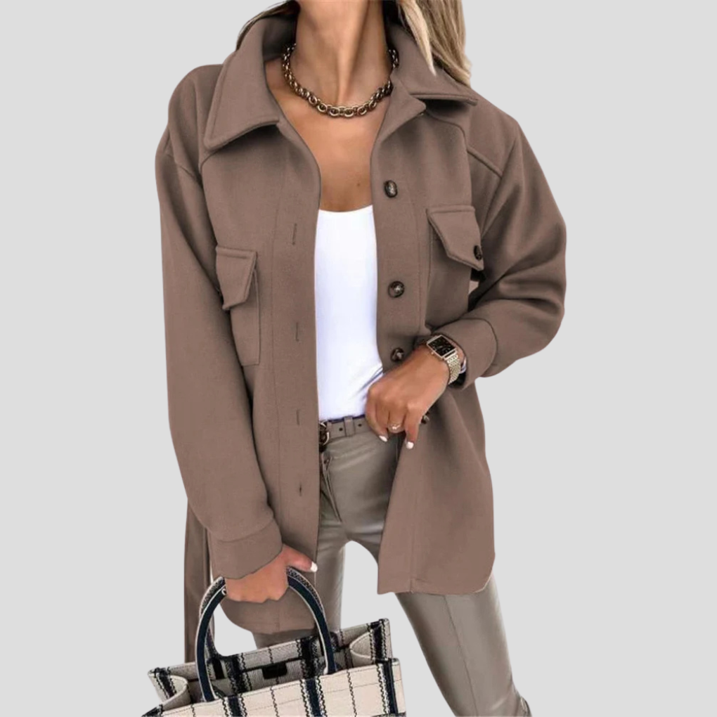 Women's Oversized Jacket - Relaxed Layer with Versatile Fit