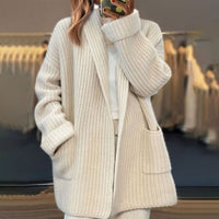 Women's Oversized Open-Front Cardigan Sweater Coat