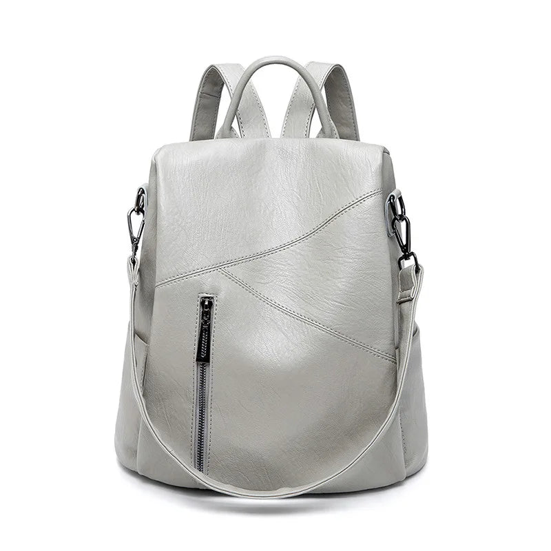 Women's Patchwork Anti-Theft Travel Backpack