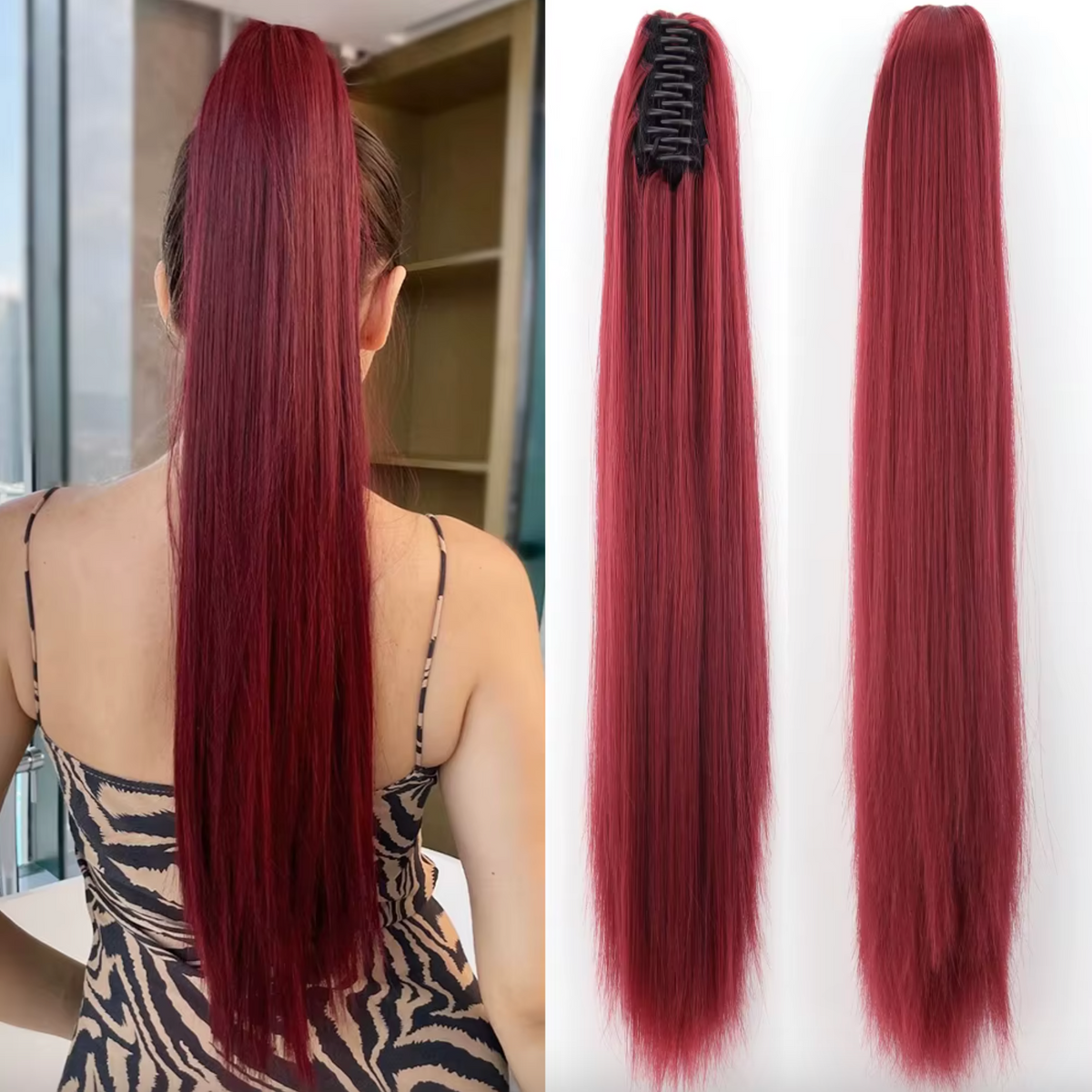 Women's Ponytail Hair Extension 55 cm – Instant Volume