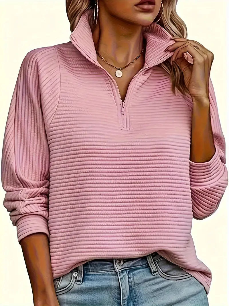 Women's Quarter-Zip Pullover Sweater